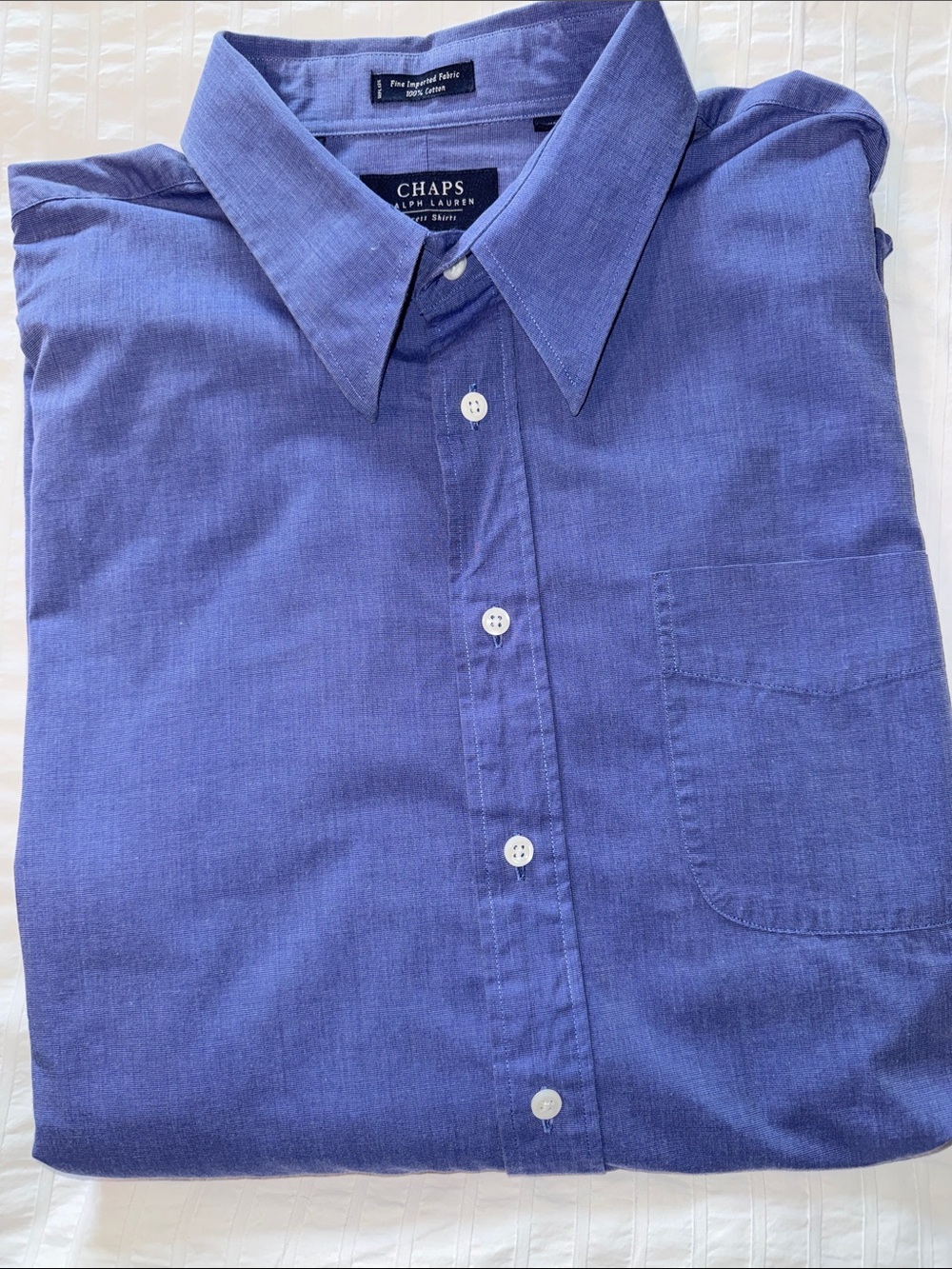 Chaps Ralph Lauren Men's Indigo Button-Down Shirt
